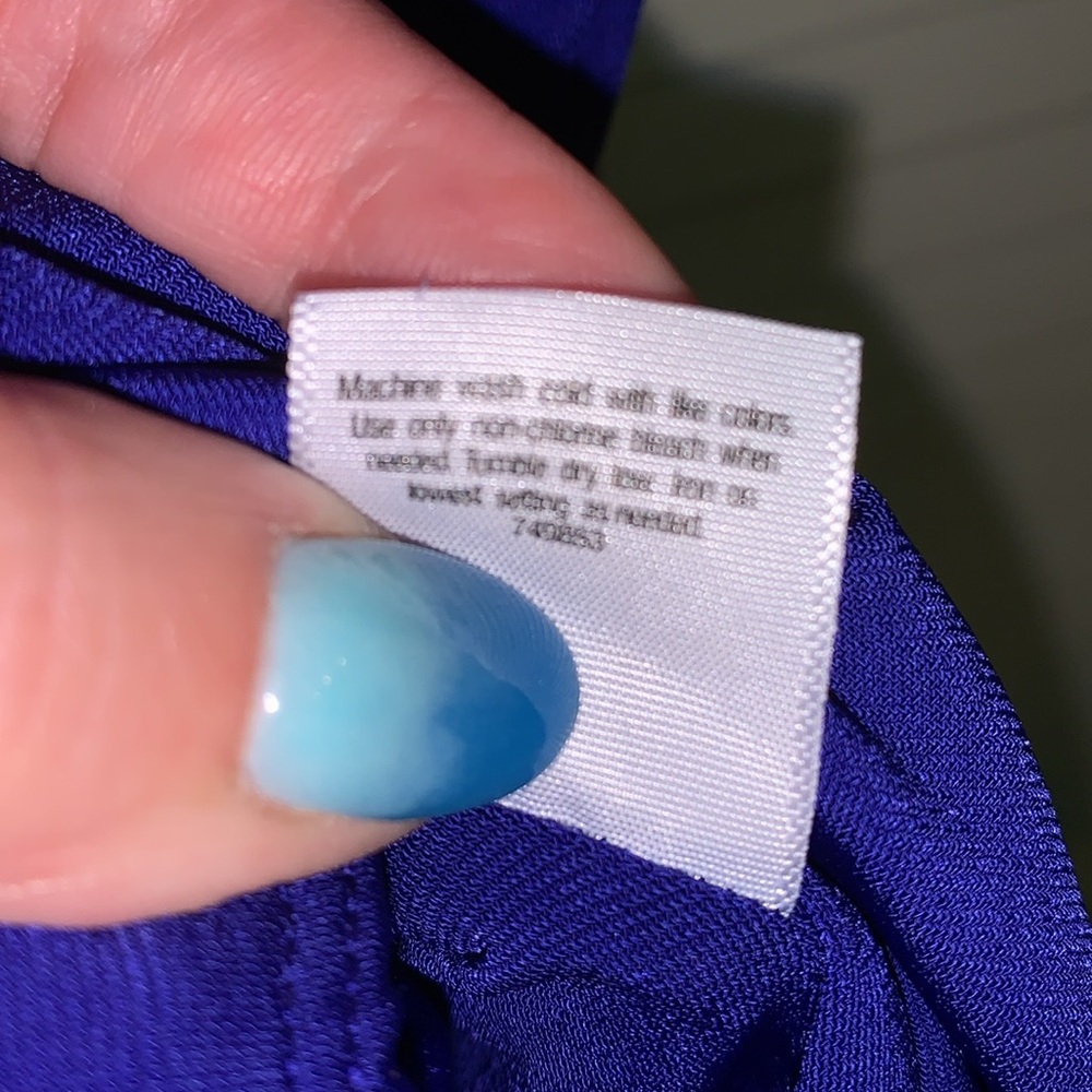 Allen B. By Allen Schwartz Blue Sheath Midi Dress xl nwot - Picture 6 of 6
